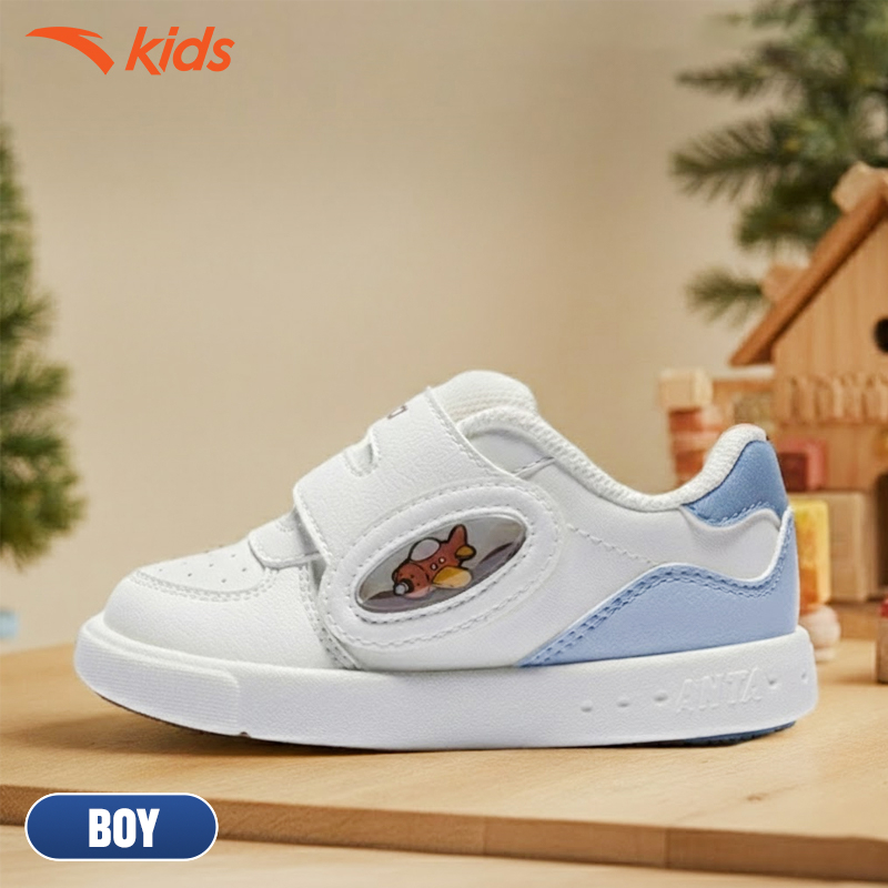 ANTA Kids Biscuit Shoes Giày Tập Đi Thời Trang Bé Trai 3125D0030 Size 22-27. Đế EVA Hạn Chế Trơn Trượt, Bám Sàn Tốt