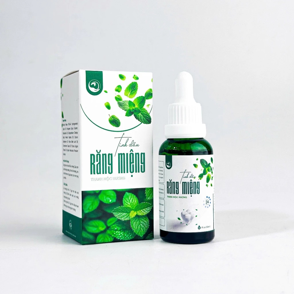 Tinh Dầu Răng Miệng Thanh Mộc Hương,  Giúp Làm Sạch Khoang Miệng Khử Hôi Miệng Nhiệt Miệng 30ml