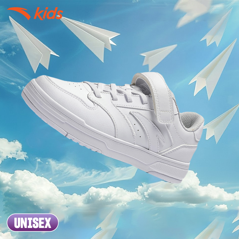 ANTA Kids Sneaker Giày Thời Trang Đế Bằng UNISEX Cho Bé 3325D8008S.Phù Hợp Bé Trai và Bé Gái, Nhẹ, Hạn Chế Trơn Trượt