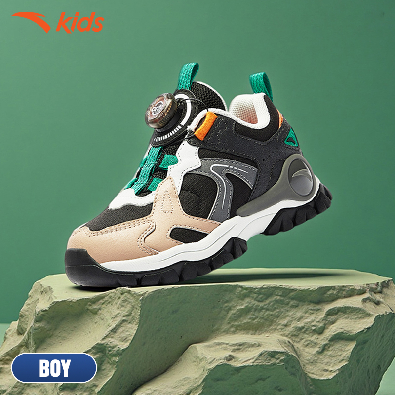 ANTA Kids Hiking Shoes Giày Thể Thao Thời Trang Bé Trai A125D9916 Size 28-32. Thoải Mái Vận Động, Hạn Chế Trơn Trượt