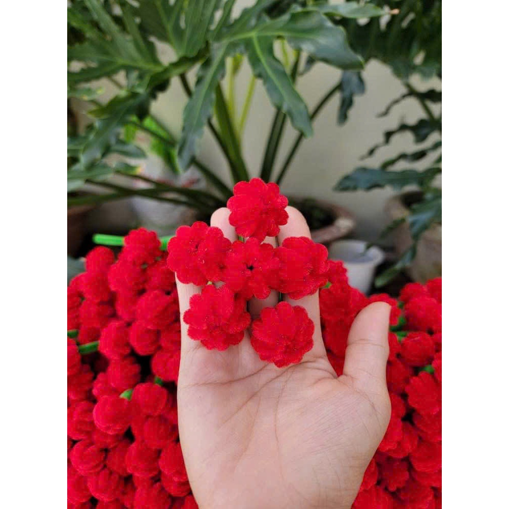 THÀNH PHẨM ĐẦU BÔNG TULIP MINI KẼM NHUNG HANDMADE NHIỀU MÀU TRANG TRÍ HÀNG QUÁN, LỚP HỌC, PHÒNG KHÁCH,... ANGIHOME