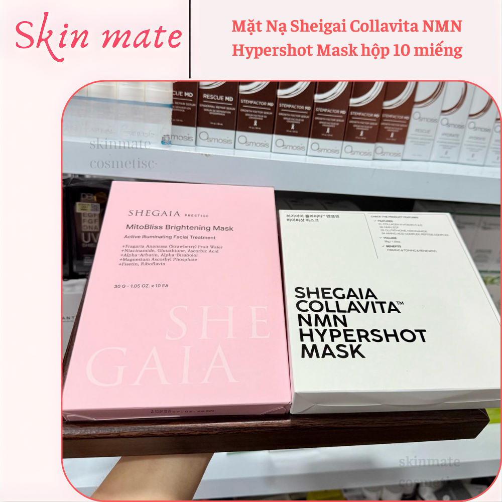 Mặt Nạ Shegaia Collavita NMN Hypershot Mask hộp 10 miếng | Shopee