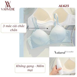 Áo lót nữ học sinh VANVENE AL625, Áo Ngực Cotton Đệm Mỏng 1cm không gọng nâng ngực nhẹ nhàng thoải mái