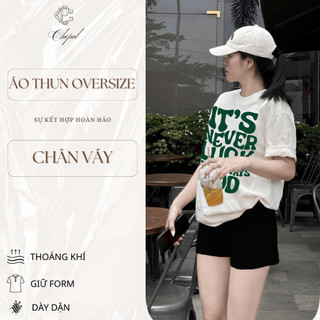 Bộ Áo Phông Nữ Chepol In Chữ, Cổ Tròn, Tay Ngắn, Phối Quần Đùi, Chất Cotton Cao Cấp (Áo Thun Trắng+Quần Đùi Đen)CP_x8812
