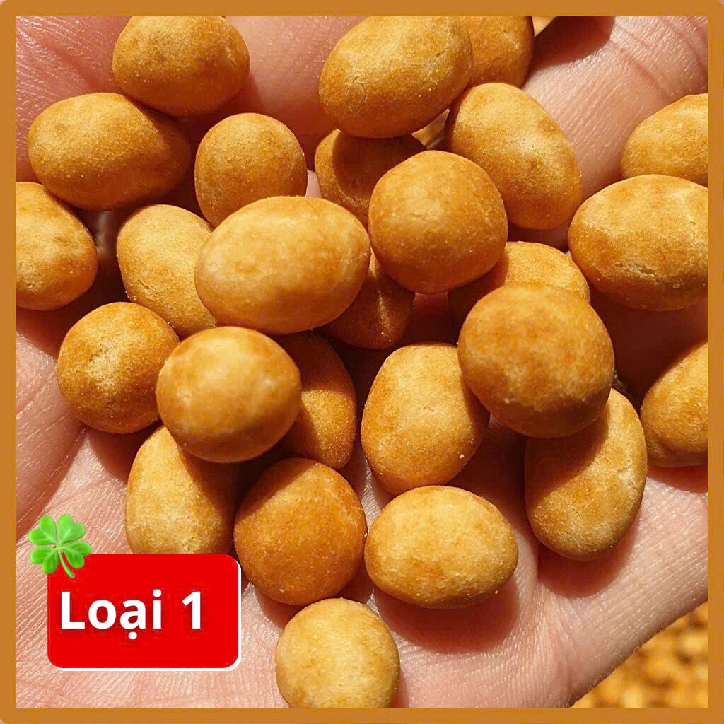 Đậu phộng da cá rang giòn ráo dầu loại ngon, snack đậu phụng đồ ăn vặt ngon, gói 500g/1kg, HTC Food