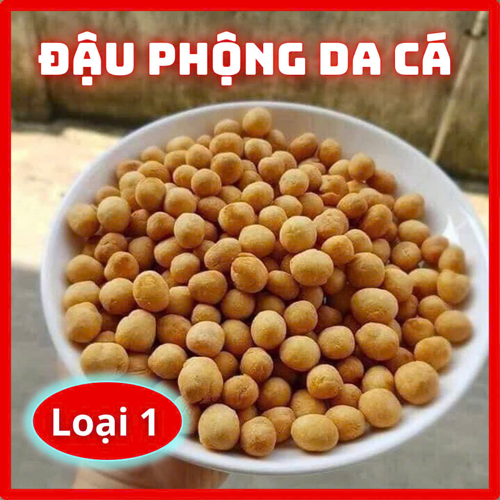 Đậu phộng da cá rang giòn ráo dầu loại ngon, snack đậu phụng đồ ăn vặt ngon, gói 500g/1kg, HTC Food
