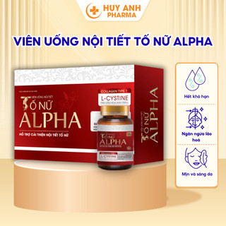 [Tặng Quà] Viên Uống Tố Nữ Alpha Hỗ Trợ Giảm Bốc Hỏa Mất Ngủ Sạm Da Cho Phụ Nữ Lớn Tuổi  60 viên