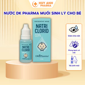 Nước Muối Sinh Lý 0.9% DK Pharma Vệ Sinh Mắt Mũi Miệng, An Toàn Cho Trẻ Sơ Sinh