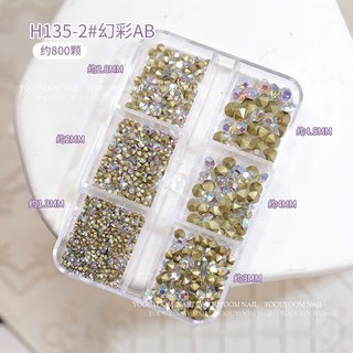 Set đá chân nhọn trắng 6 size