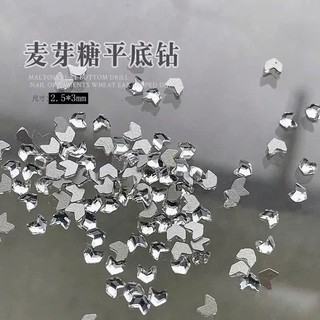 Túi đá mix hình v màu trắng trang trí nail
