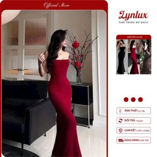 Đầm ống thun ôm body chuẩn dáng – LynLux – Đầm Ống Dạ Hội Đuôi Cá,  phong cách basic sang chảnh