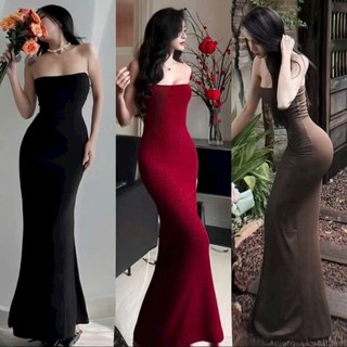 Đầm ống thun ôm body chuẩn dáng – LynLux – Đầm Ống Dạ Hội Đuôi Cá,  phong cách basic sang chảnh