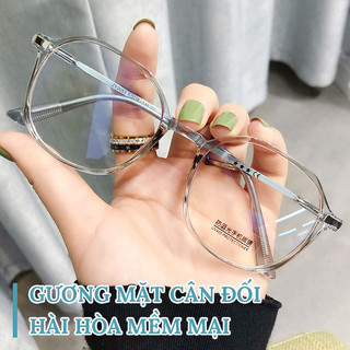 Gọng kính cận nữ nam thời trang mắt kính giả cận không độ râm mát chống ánh sáng xanh phong cách Ulzzang 052