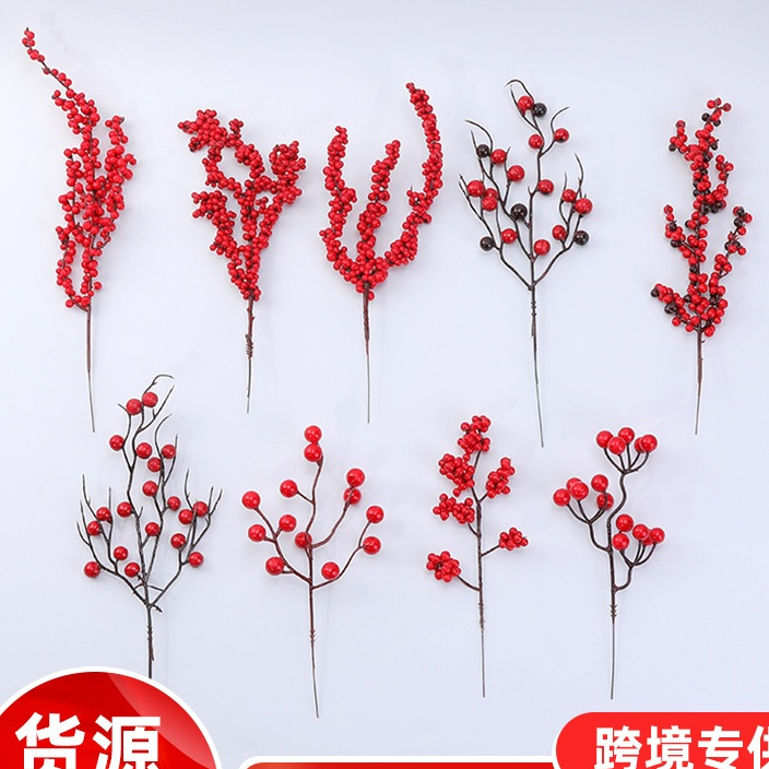 Các mẫu cành quả nhỏ dùng để làm vòng, trang trí cây thông giáng sinh