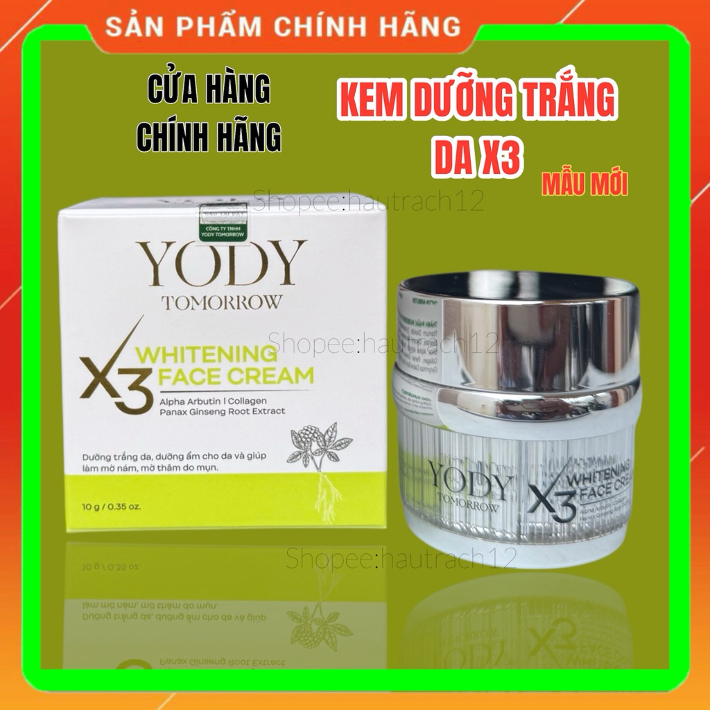 𝐊𝐞𝐦 3X 𝐃𝐮̛𝐨̛̃𝐧𝐠 𝐓𝐫𝐚̆́𝐧𝐠 𝐃𝐚 ( whitening X3 face cream) YODY TOMORROW) | BigBuy360 - bigbuy360.vn