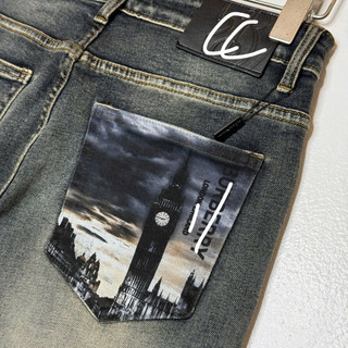Quần Jean Nam Wash Mài Form Skinny – Co Giãn Nhẹ, Lên Dáng Đẹp chuẩn quảng châu xịn