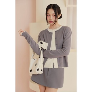 Chân váy OLV ngắn chữ A đơn giản dễ phối Plain Cotton Mini Skirt nhiều màu phù hợp đi chơi