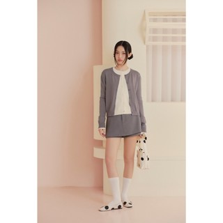 Chân váy OLV ngắn chữ A đơn giản dễ phối Plain Cotton Mini Skirt nhiều màu phù hợp đi chơi