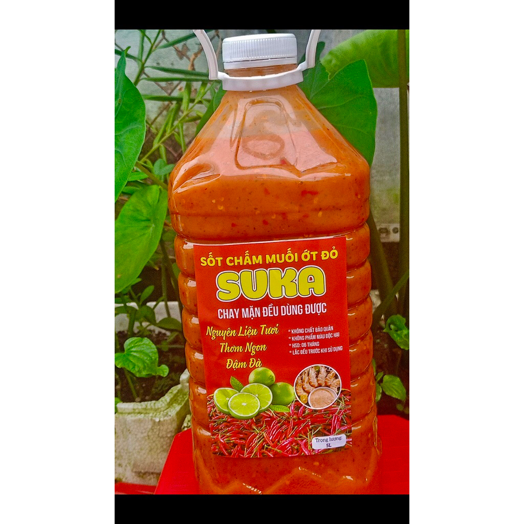 Sỉ Sốt Chấm Muối Ớt Đỏ SUKA Nhà Làm | Cay Ngon Đậm Đà, Chấm Chân Gà Hải Sản Thịt Luộc, Phù Hợp Kinh Doanh Ăn Vặt