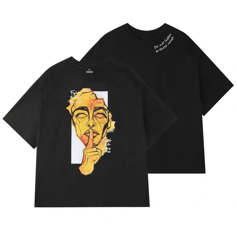 Áo thun Stee Cổ tròn FIGHT TO THE NOISE localbrand ICVCVNI Unisex Cotton