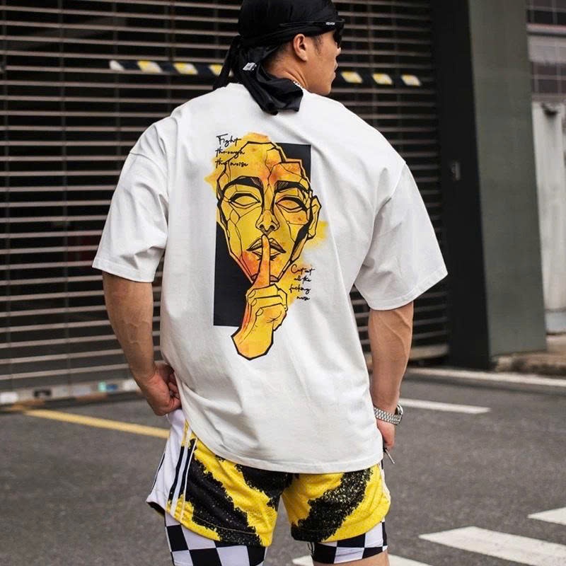 Áo thun Stee Cổ tròn FIGHT TO THE NOISE localbrand ICVCVNI Unisex Cotton