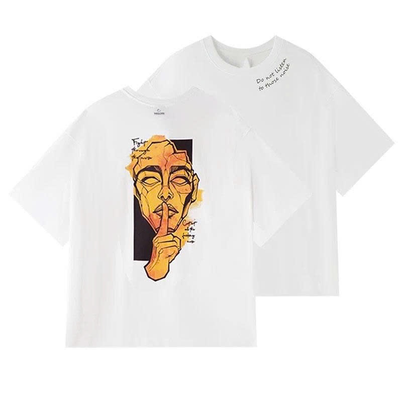 Áo thun Stee Cổ tròn FIGHT TO THE NOISE localbrand ICVCVNI Unisex Cotton