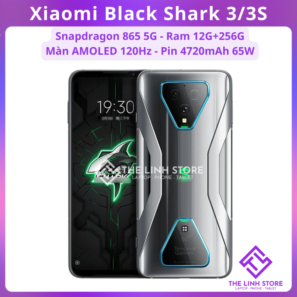 [Máy Cũ] Điện thoại Xiaomi Black Shark 3/3S (SPX) - Snapdragon 865 5G | BigBuy360 - bigbuy360.vn