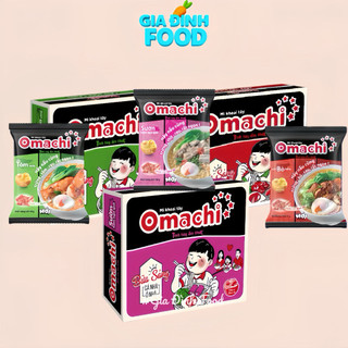 [Thùng x30 gói] Mì ăn liền Khoai tây Omachi Bò hầm/ Tôm càng/ Sườn 80g/ Gói