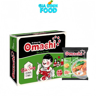 [Thùng x30 gói] Mì ăn liền Khoai tây Omachi Bò hầm/ Tôm càng/ Sườn 80g/ Gói