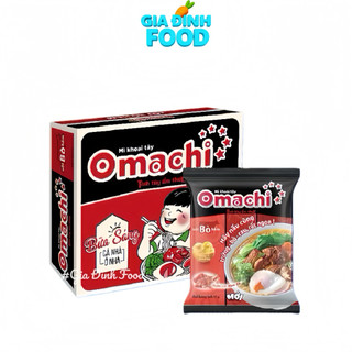[Thùng x30 gói] Mì ăn liền Khoai tây Omachi Bò hầm/ Tôm càng/ Sườn 80g/ Gói