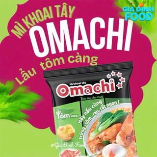 [Thùng x30 gói] Mì ăn liền Khoai tây Omachi Bò hầm/ Tôm càng/ Sườn 80g/ Gói