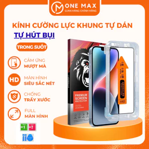 Kính cường lực tự hút bụi IP 11promax 12promax 13promax 14promax 15promax 16promax 17promax plus pro air