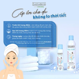 Xịt Khoáng Evoluderm Pure Water Atomizer (150ml, 400ml)