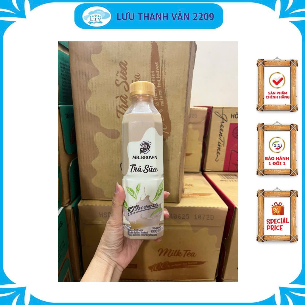 Trà sữa Mr.Brown (chai 580ml) Mr.Brown Milk Tea Chiết xuất trà tự nhiên