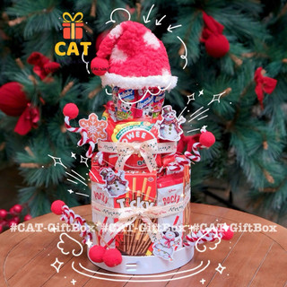 Tháp Bánh Kẹo Giáng Sinh Trang Trí Xinh – Quà Noel Cho Bé, Quà Tặng Cuối Năm, Tháp Kẹo Decor Noel, tháp bánh sinh nhật