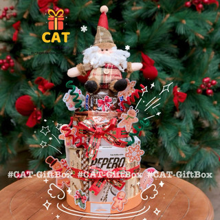 Tháp Bánh Kẹo Giáng Sinh Trang Trí Xinh – Quà Noel Cho Bé, Quà Tặng Cuối Năm, Tháp Kẹo Decor Noel, tháp bánh sinh nhật