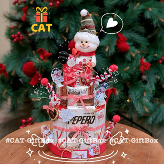Tháp Bánh Kẹo Giáng Sinh Trang Trí Xinh – Quà Noel Cho Bé, Quà Tặng Cuối Năm, Tháp Kẹo Decor Noel, tháp bánh sinh nhật