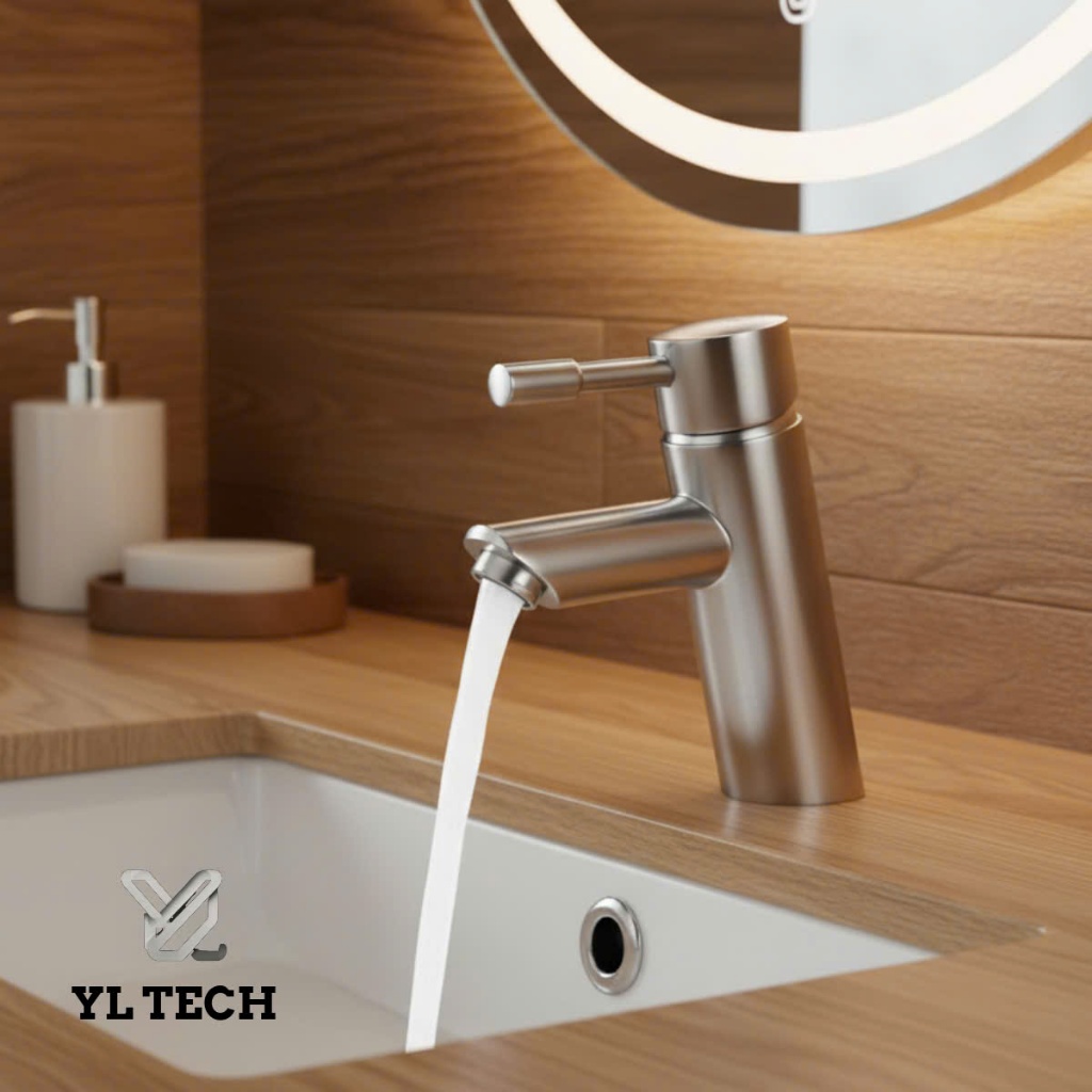 Vòi chậu rửa Lavabo xoay đầu SUPOR 231604-04-LS, inox 304 cao cấp, bảo hành 3 năm