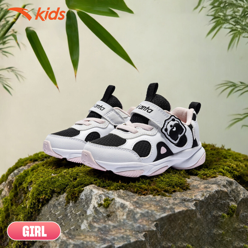 ANTA Kids Panda Shoes Giày Tập Đi Thời Trang Bé Gái 3225D0010. Hạn Chế Trơn Trượt, Bền và Thoải Mái Di Chuyển