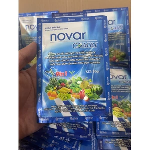 NOVAR COMBI 9in1 Phân Bón Lá Trung Vi Lượng Giúp Ra Rễ Mạnh, Đậu Trái, Xanh Lá (50g)