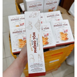 BÁNH PHỒNG TÔM CÀ MAU LOẠI ĐẶC BIỆT – 38% THỊT TÔM – BỊCH 500G – PHỒNG TO, GIÒN RỤM.