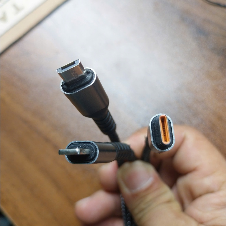 Dây Cáp Sạc Dữ Liệu Sạc Nhanh 3 Đầu 100W 6A
