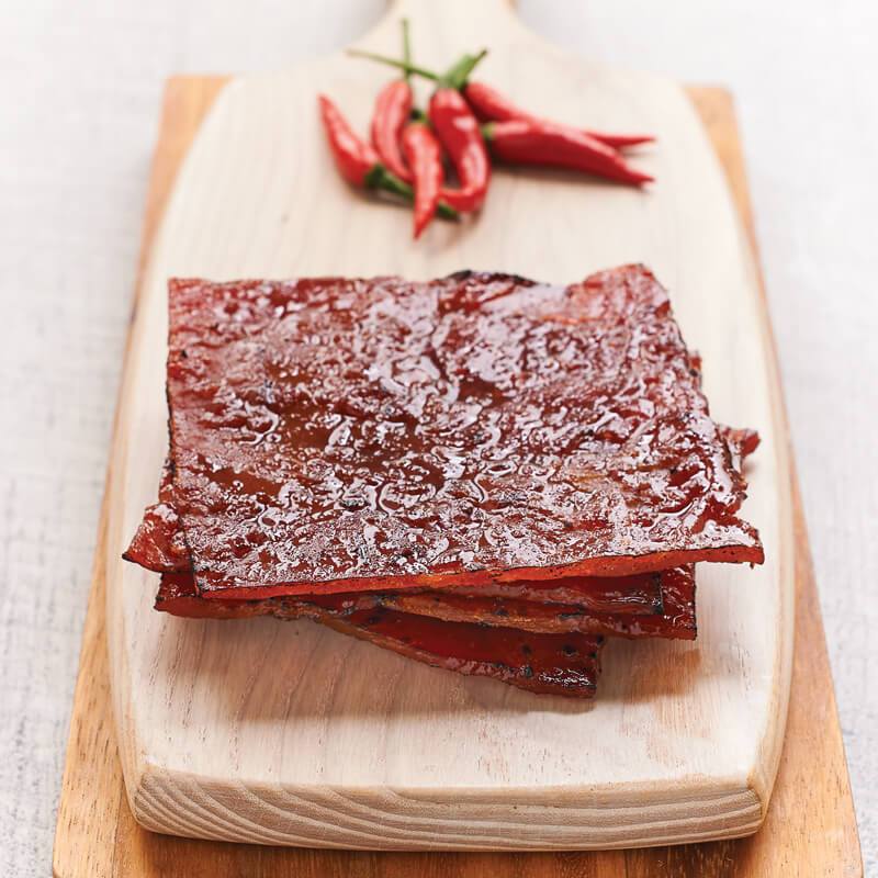 Heo miếng cay nướng Bee Cheng Hiang - Sliced Chilli Pork - Singapore Bakkwa