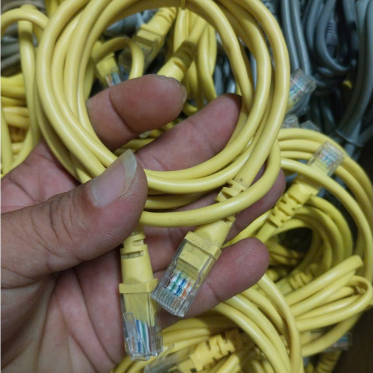 Cáp Mạng Lan RJ45 Cat5e Thanh Lý Nhà Mạng Viễn Thông (1m-1.2m) - Combo 5 sợi