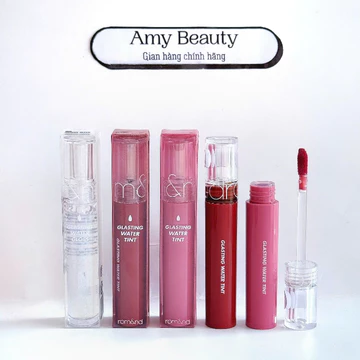 Son Tint bóng siêu lì, căng mọng môi Romand Glasting Water Tint 4g