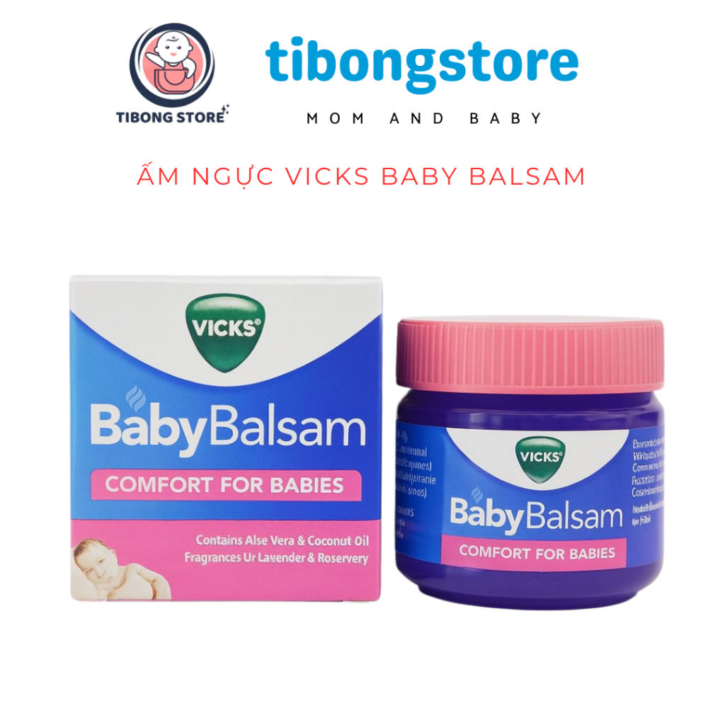 Dầu Bôi Ấm Ngực Cho Bé Vicks Baby Balsam – Dịu Nhẹ, An Toàn, Giúp Bé Dễ Chịu Hơn