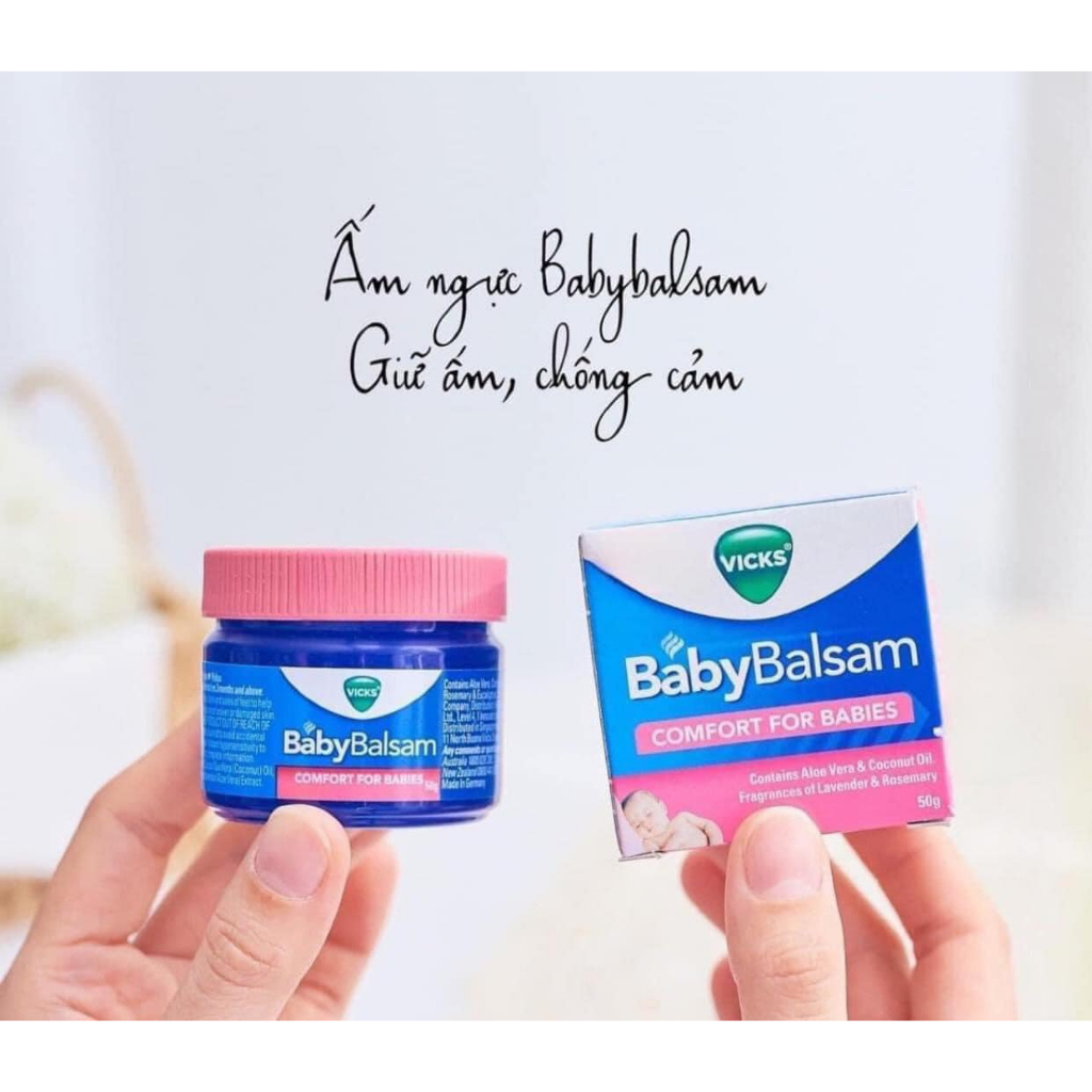 Dầu Bôi Ấm Ngực Cho Bé Vicks Baby Balsam – Dịu Nhẹ, An Toàn, Giúp Bé Dễ Chịu Hơn