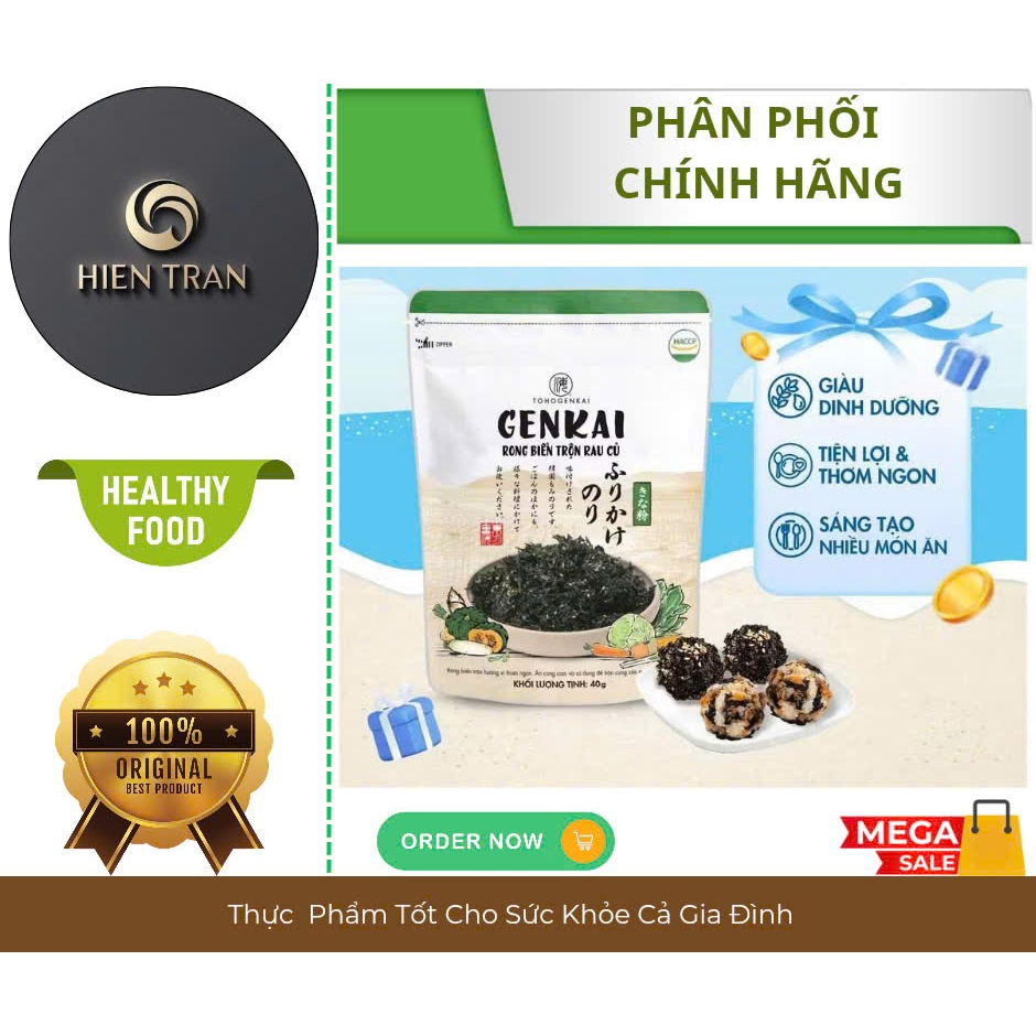 GENKAI - Rong Biển Trộn Cơm Rau Củ 40g | Shopee Việt Nam