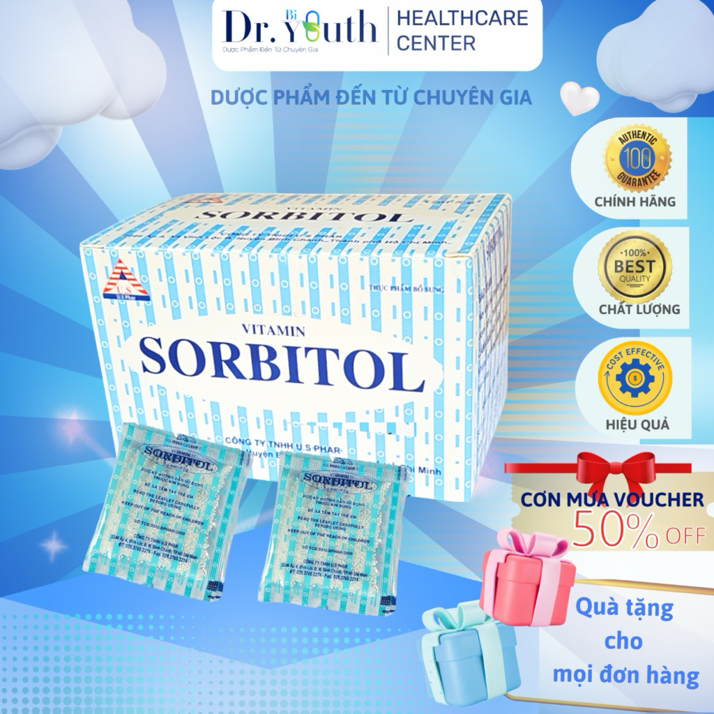 Bột nhuận tràng VITAMIN SORBITOL hỗ trợ tiêu hóa không táo bón, đầy hơi