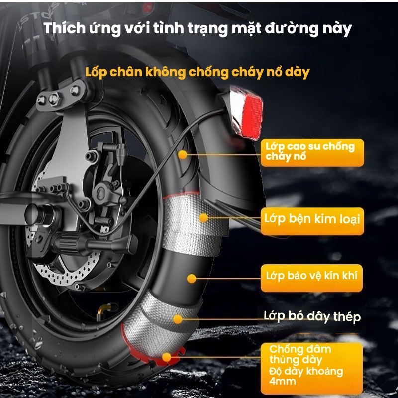 C14 gấp gọn bỏ cốp tiện lợi. Xe điện pin Lithium động cơ 400w. BH 1 nămXe đạp điện trợ lực